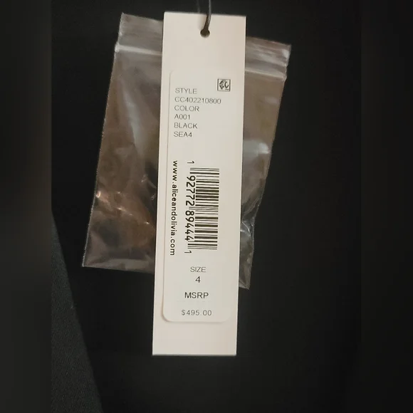 Alice and Olivia Shoshanna Sleeveless Tuxedo Jumpsuit - Picture 8 of 12